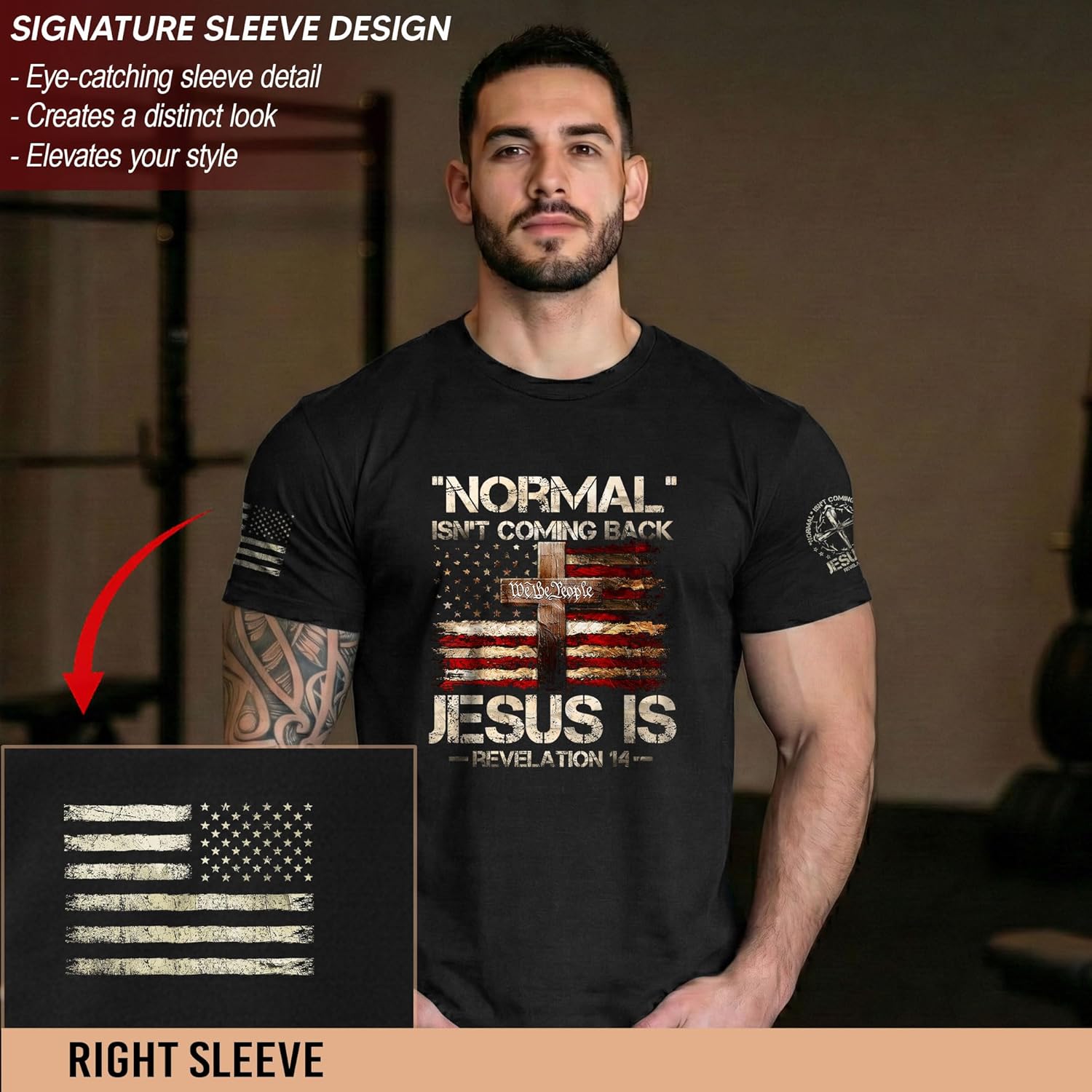 Normal Isn't Coming Back Jesus is Shirt, Christian Shirts for Men, Men Jesus Shirts, Bible Shirts for Men 1