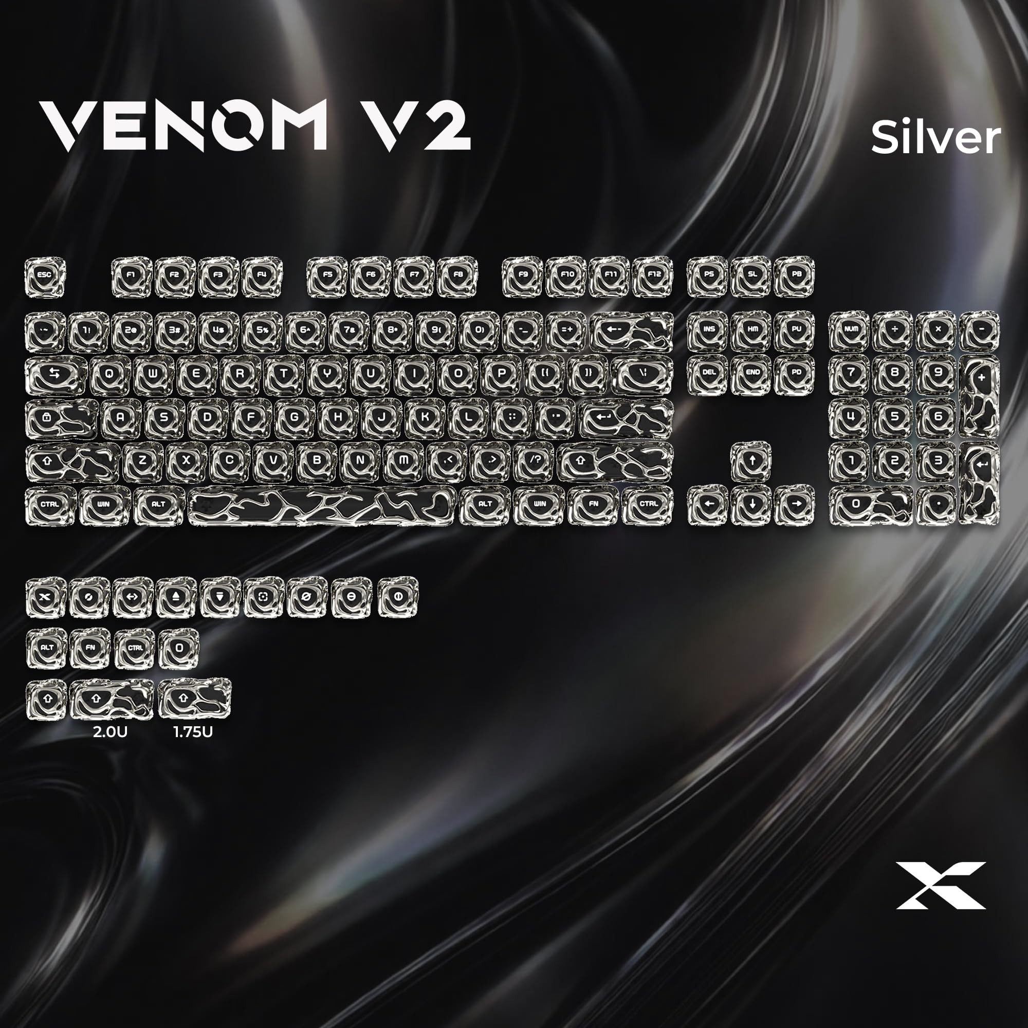 Amazon.co.jp: HITIME x XVX Venom キーキャップセット ABS+PC 120キー