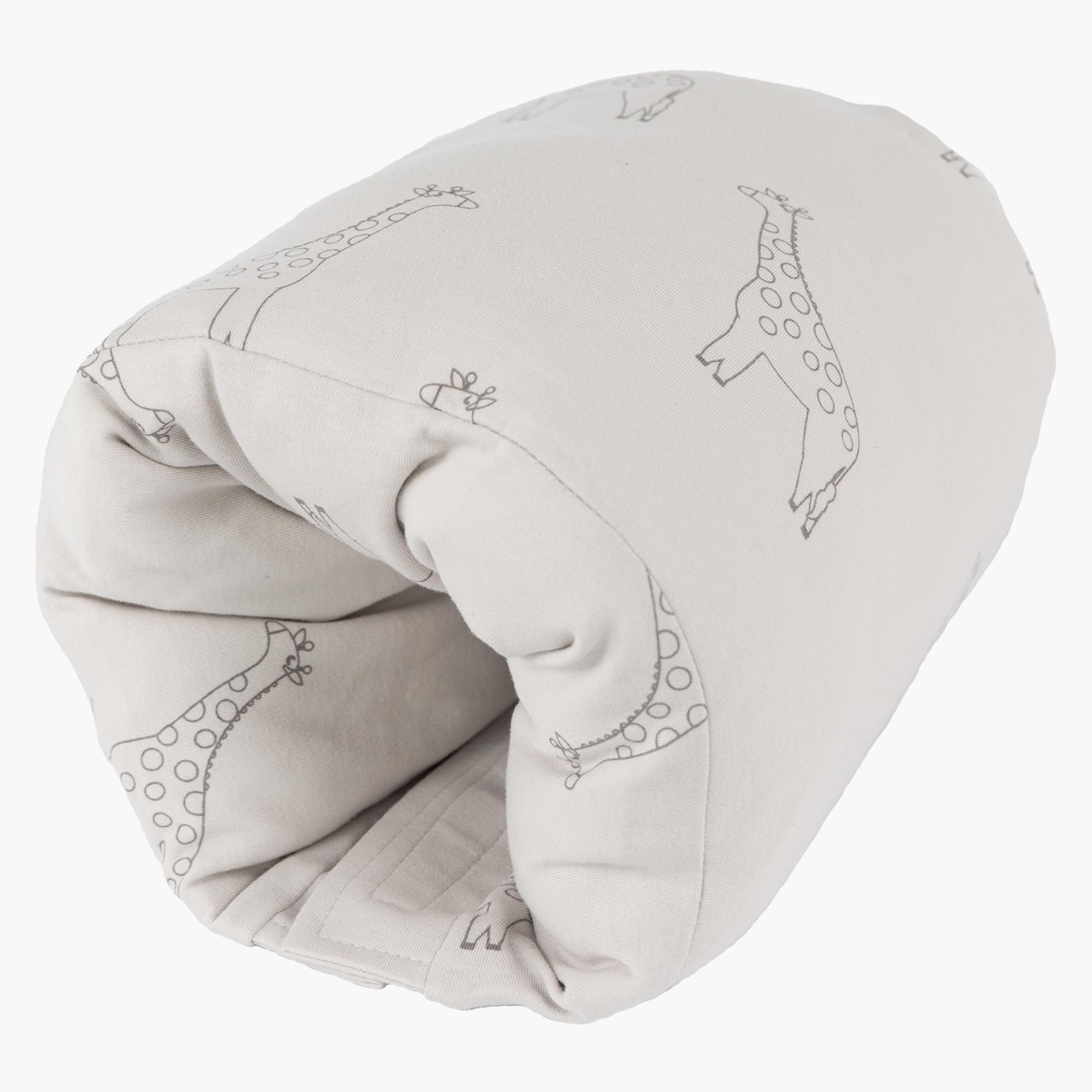 LaLoona Mini Travel Nursing Pillow - Small Arm Support Pillow, Soft & Comfortable - Ideal for Breastfeeding & Feeding Bottle - Oeko-Tex Certified, Beige