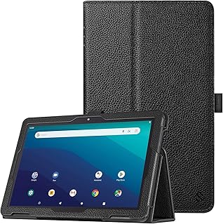 Fintie Case for Onn. 10.1" Tablet 2020 (Model: 100011886) - Premium Vegan Leather Folio Protective Stand Cover with Pencil Holder for Onn 10 inch Tablet 2020 Generation 2 (Black)