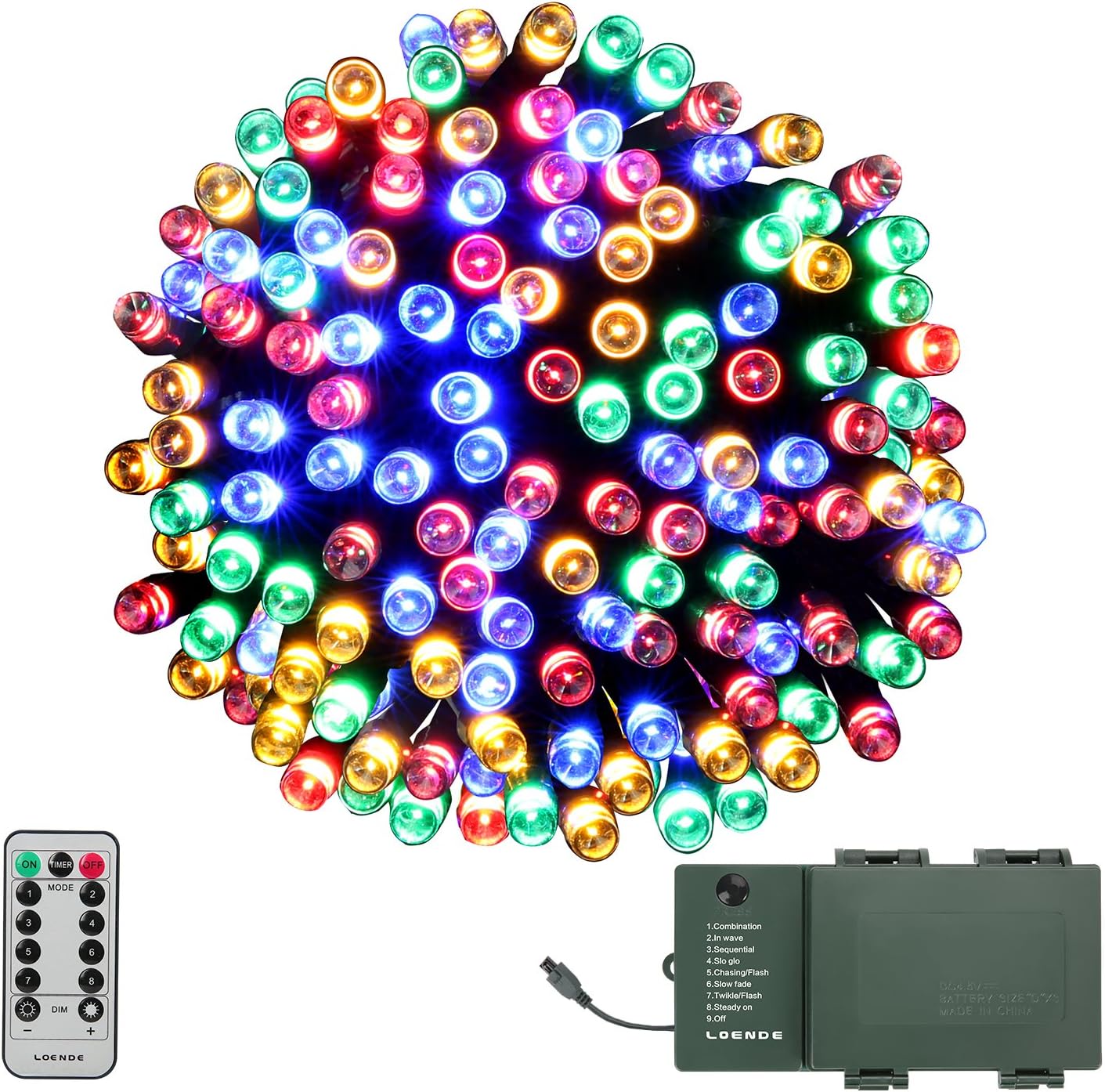 LOENDE LED String Lights, Battery Operated String Lights