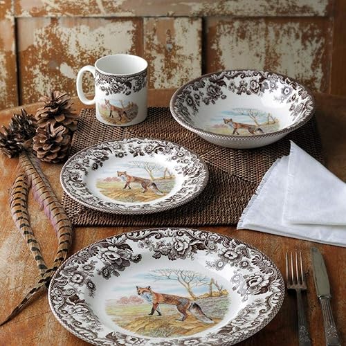Miniatura 8 de Spode Woodland Ascot - Cuenco para cereales, ganso de nieve, 8 pulgadas, perfecto para avena, ensaladas y postres, fabricado en Inglaterra con loza