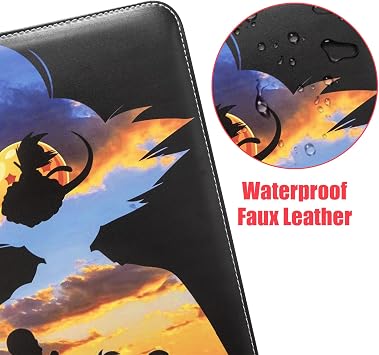 Anime Trading Card Binder for Cards, 9 Pocket with 60 Sleeves up to 1080 Cards One Piece TCG Card Binder, Waterproof Card Storage Book, Trading Cards Display Case | 3-Ring, 60 Double Sided Removable Sleeves, Acid-Free PVC-Free Pages for Dragon Trading Cards,Collectors, Boys Girls and Fans