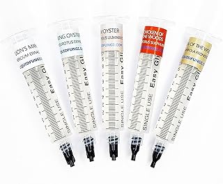 Hardwood Mushroom Liquid Culture Syringe 5 Pack - Spore Free Live Mycelium