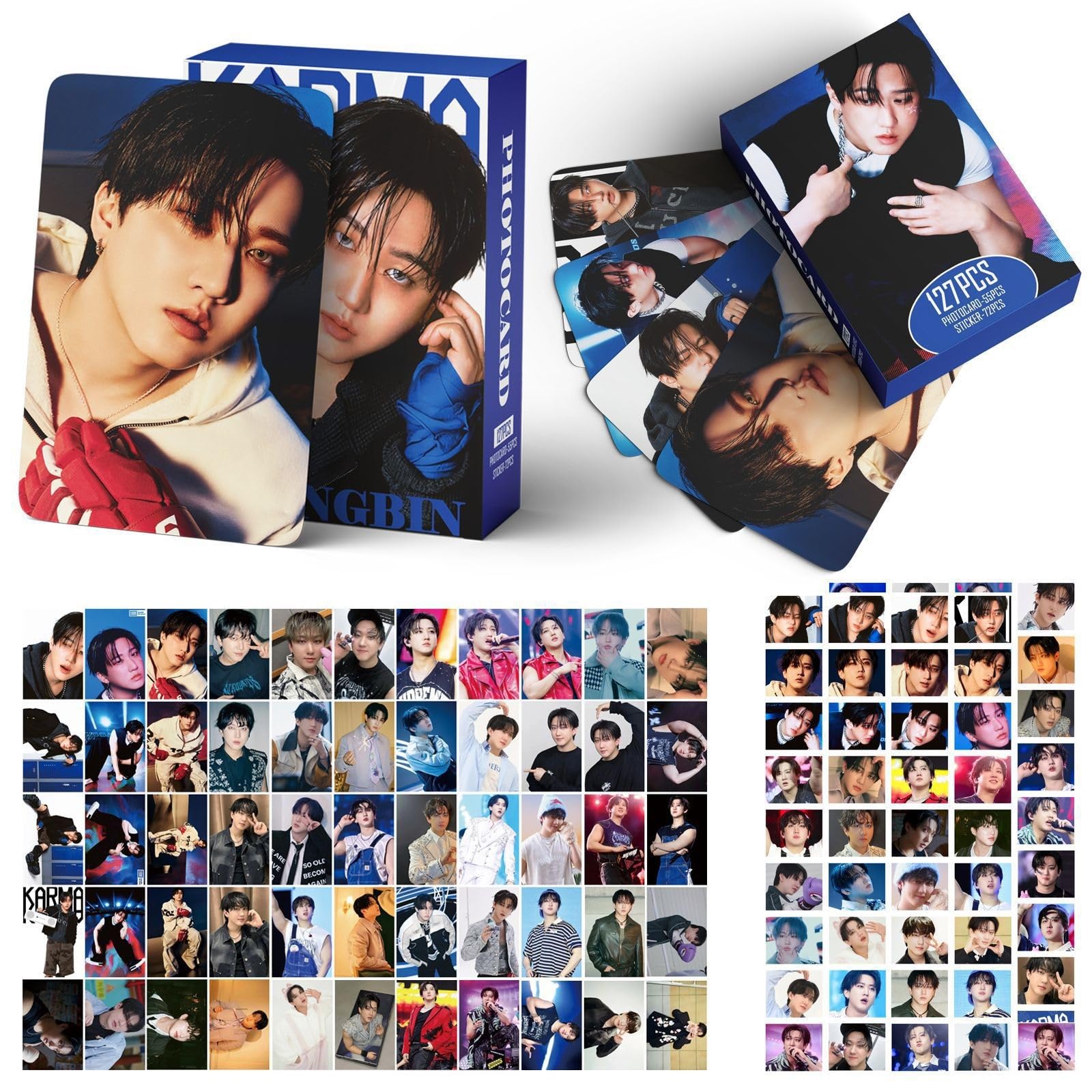 Stray-Kids Karma Album Photocards Set,127PCS Stray-Kids Karma