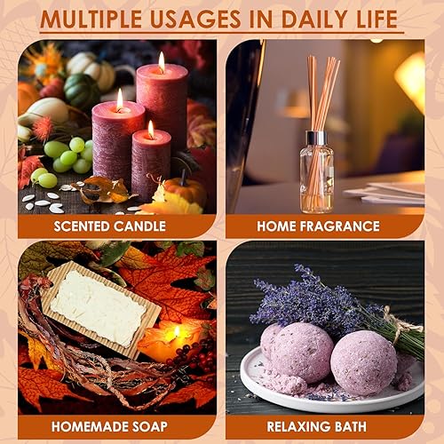 Miniatura 6 de Juego de aceites aromáticos de otoño, aceites esenciales de otoño de ARVIDSSON para difusor y fabricación de velas, especias de calabaza, canela,