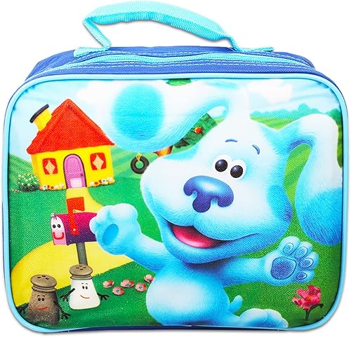 Miniatura 3 de Blues Clues - Juego de mini mochila y lonchera  Paquete con mochila Blues Clues lonchera Blues Clues mini libro para colorear calcomanías más