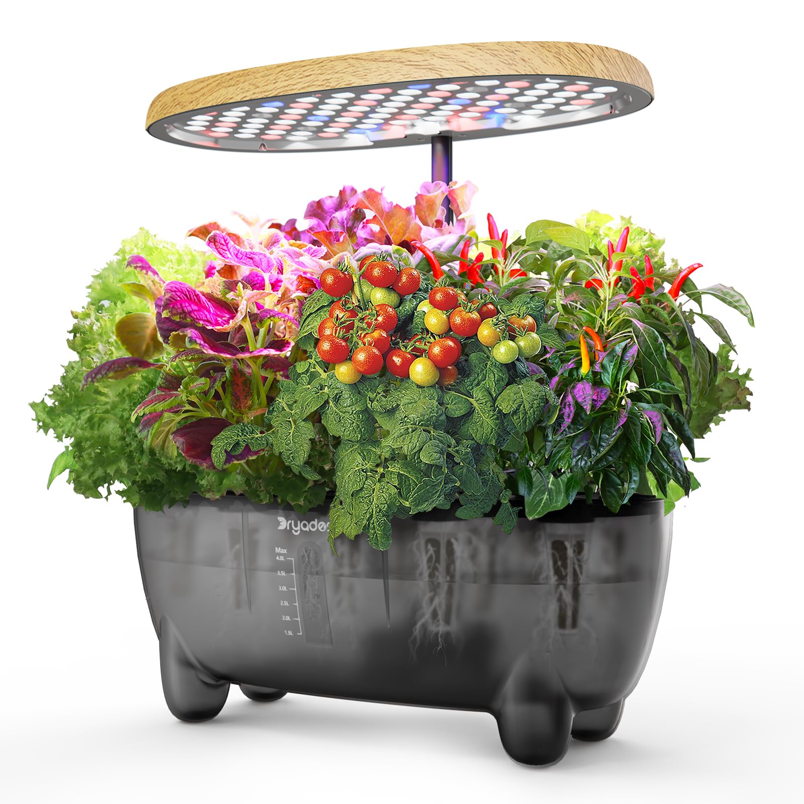 12 Pods Hydroponics Growing System Indoor Herb Garden with LED Growth Lamp Smart Water Pump Plant Germination Kit (No Seeds) Home Kitchen, Gift Ideas for Women Men