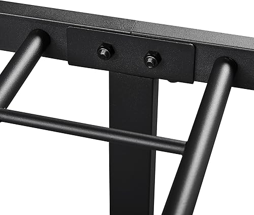 Miniatura 8 de Topeakmart Base de cama de metal dorado antiguo con cabecero, base de colchón, cama de plataforma, base de cama con listones, tamaño individual XL