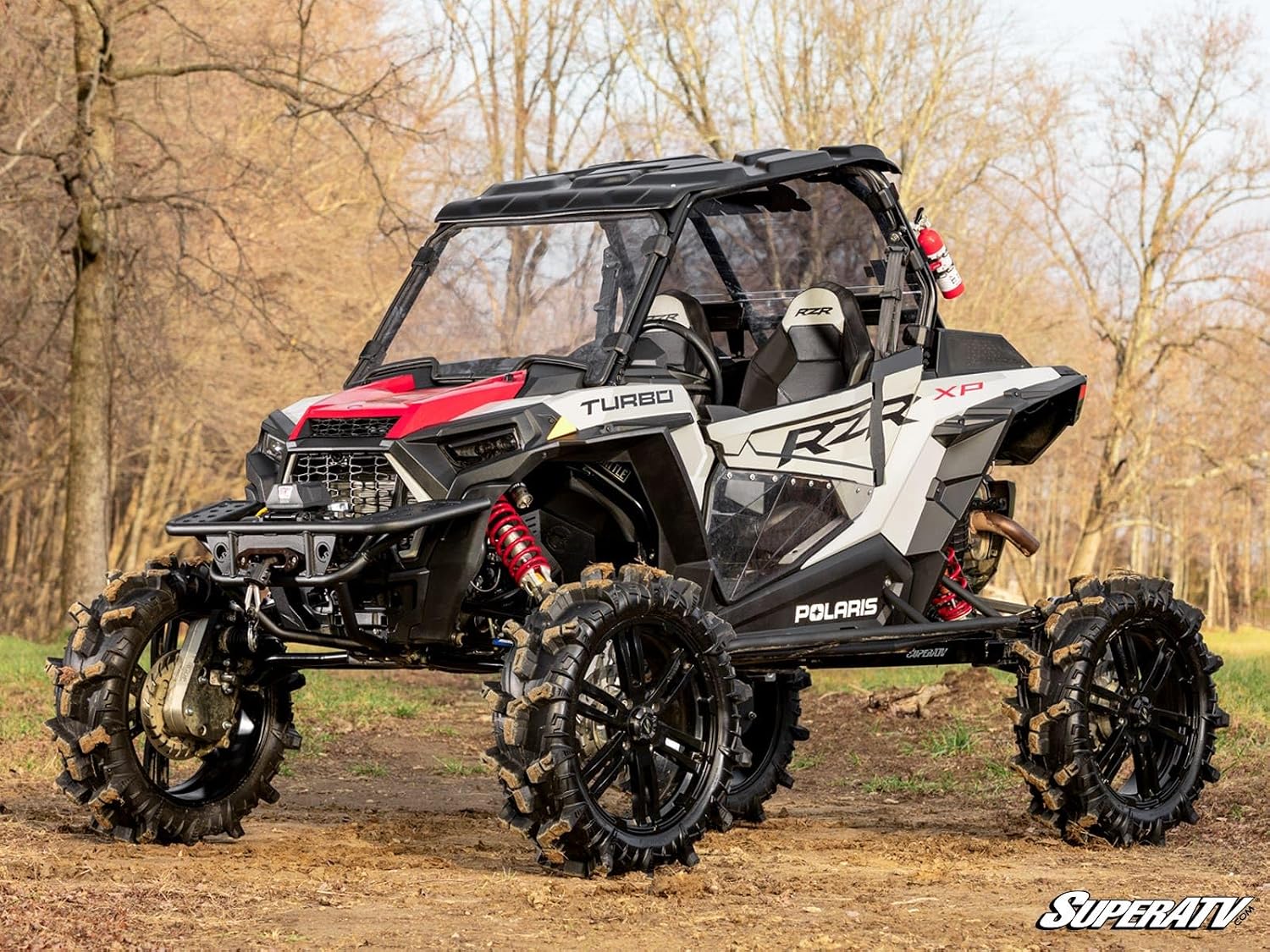 SuperATV Winch Ready Front Bounty Bumper For Polaris RZR XP 1000/XP Turbo/900/S 1000/Trail, Black, Made for Black Ops Winches, See Fitment, USA Made