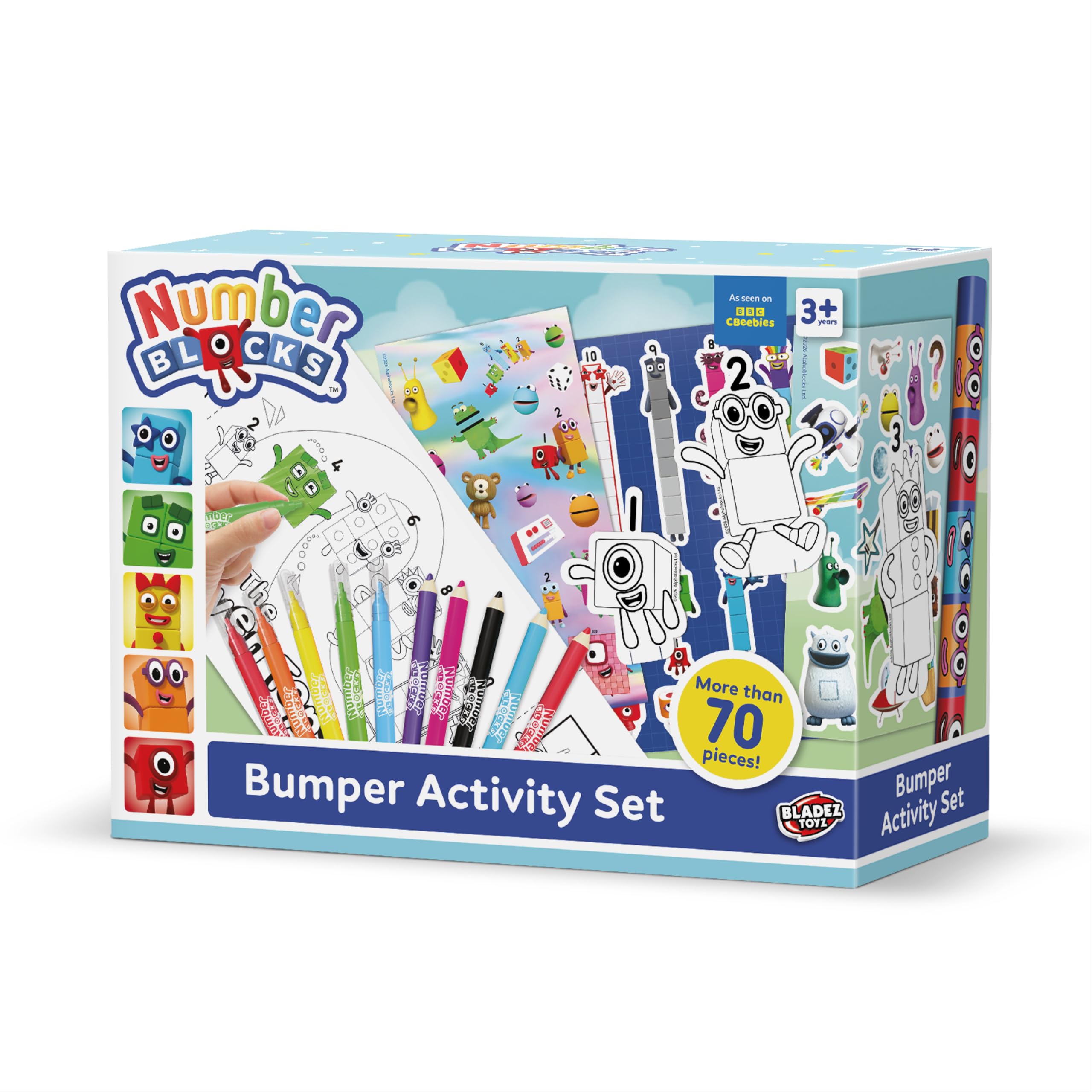 Numberblocks Bumper Activity Set – 70+ Piece Arts & Crafts Kit for Kids