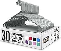 Vista 16 de Utopia Home Perchas de Plástico Paquete de 50 – Percha Perfecta para Ahorrar Espacio para Ropa – Duraderas y Fuertes – Organizadores de Armario Aqua