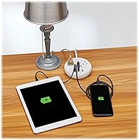 Vista 3 de Tripp Lite Safe-IT - Protector de sobretensiones de 57 W, 2 tomas de corriente y 2 puertos USB + 1 puerto USB-C para carga rápida, 300 julios, cable