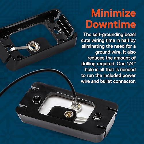 Miniatura 4 de Luz de marcador LED ámbar de 2,5 pulgadas con bisel negro DOT FMVSS 108 SAE P2PC montaje superficial impermeable IP67 luces de marcador lateral para