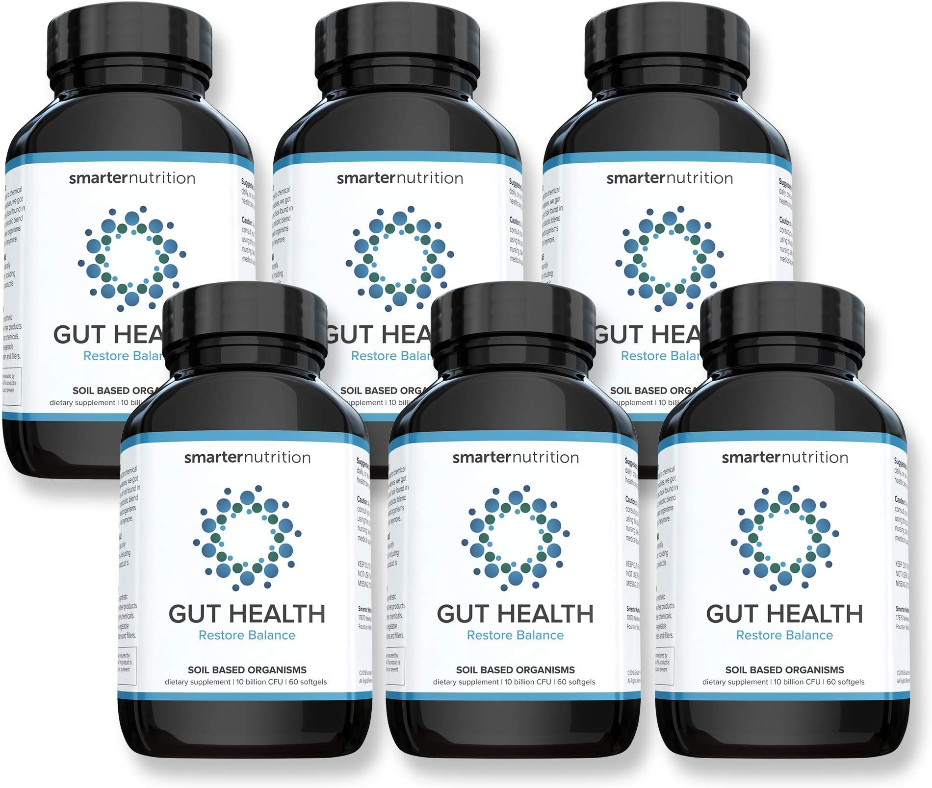 Smarter Gut Health Probiotics - Superior Digestive & Immune Support from Soil-Based Probiotics - Includes Premium Prebiotic PreticX for Active Culture Health & Growth, 10 Billion CFU (180 Servings)