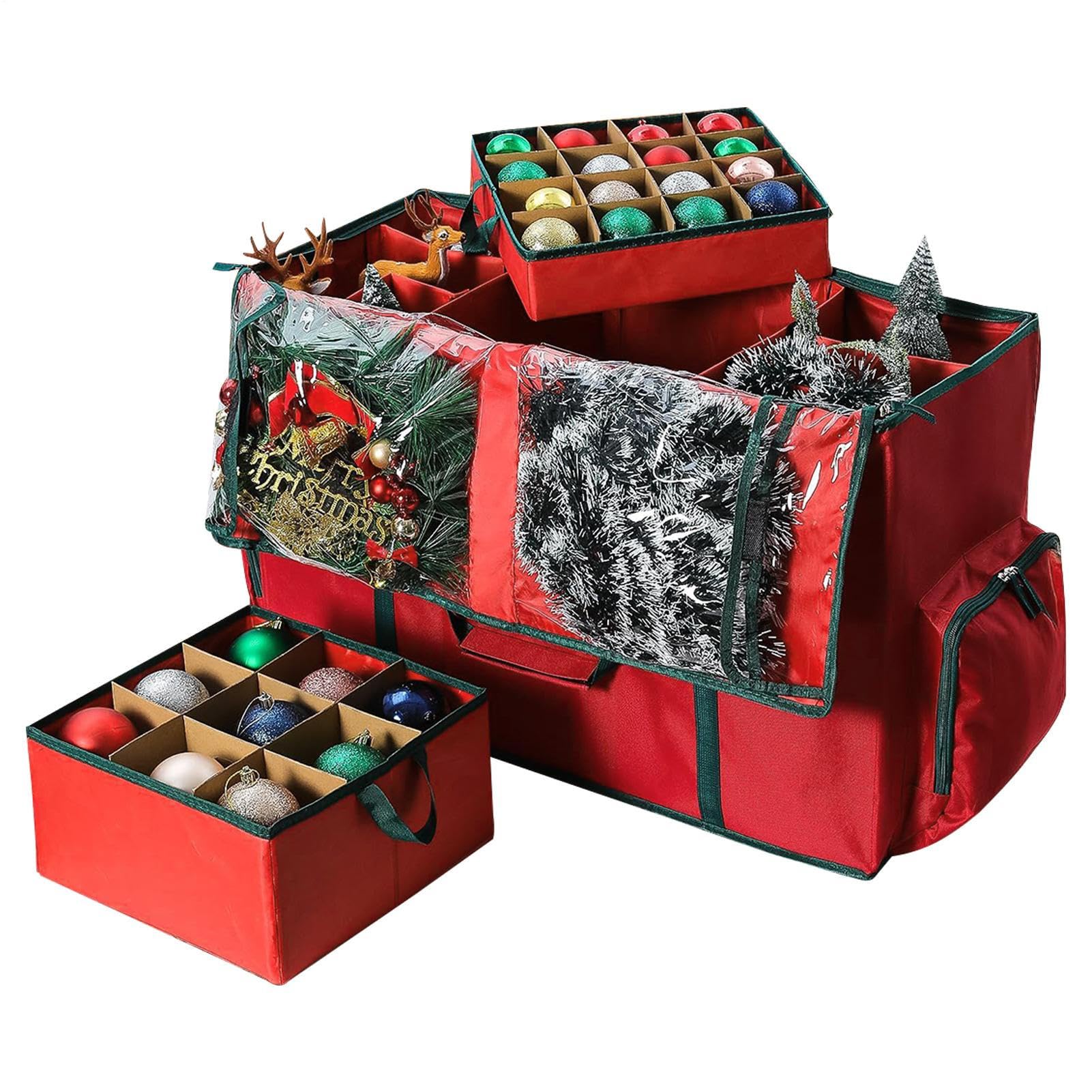 Conservazione Natalizia Organizer Decorativo Con Tasche Multiple
