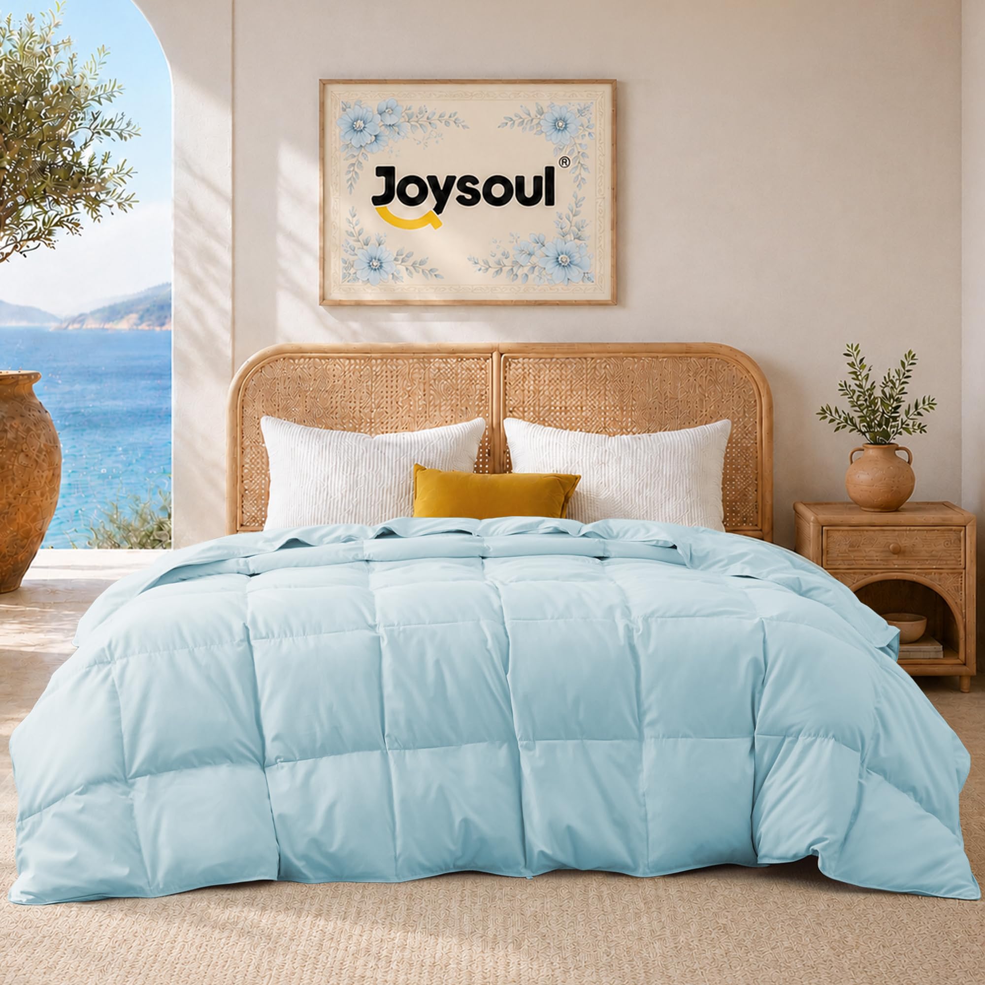 Joysoul Lightweight Down Comforter King Size for Hot Sleepers