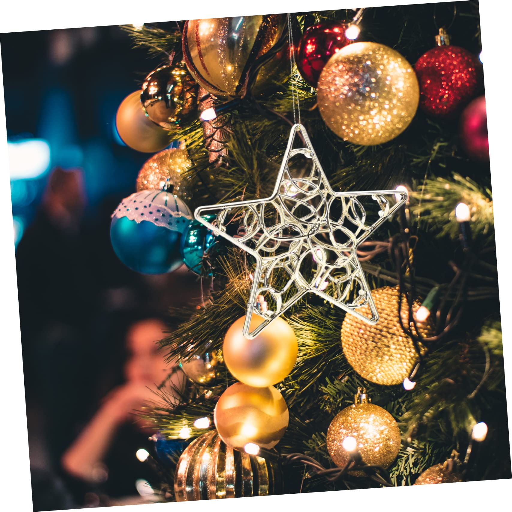ABOOFAN 24stücke Teiliges Weihnachtsdekoration Hängende Fünfzackige Sterne Für Christbaum Und Fenster Festliche Ornamente Für Unvergessliches Weihnachtsfest