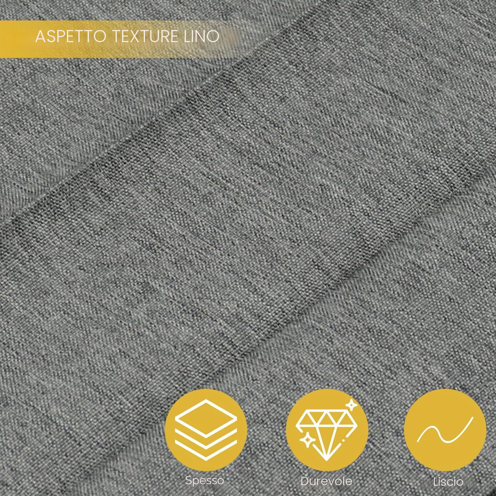 Pieghevole Magnetica Tenda Doccia in lino, Beige, 100x200cm | Tenda da Doccia Magnetica Antimuffa Resistente Impermeabile con Ganciper il bagno, 210 g/m²
