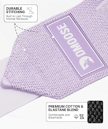 Miniatura 3 de DMoose Fitness Muñequeras para levantamiento de pesas de 18 pulgadas  Envoltura de gimnasio resistente con lazo para el pulgar para apoyo y alivio