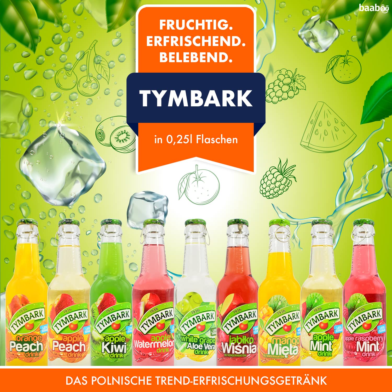 Tymbark Mela e Kiwi Drink 250 ml (24 pezzi)