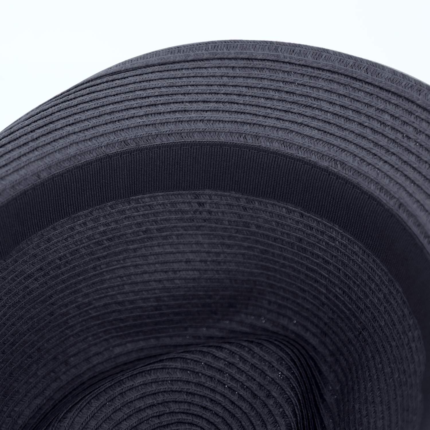 fiebig Jackson Trilby Papierhut mit farbigem Ripsband | Sonnenhut aus 100% Papier | Natur Sommerhut