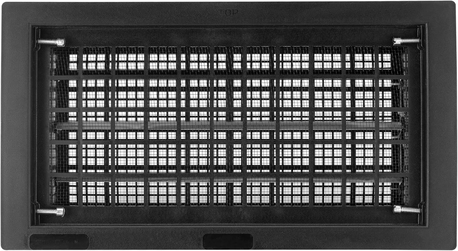 8" x 16" Automatic Foundation Vent for Ventilating Crawl Space Replacement Auto Air Vent, Black, 1 Pack