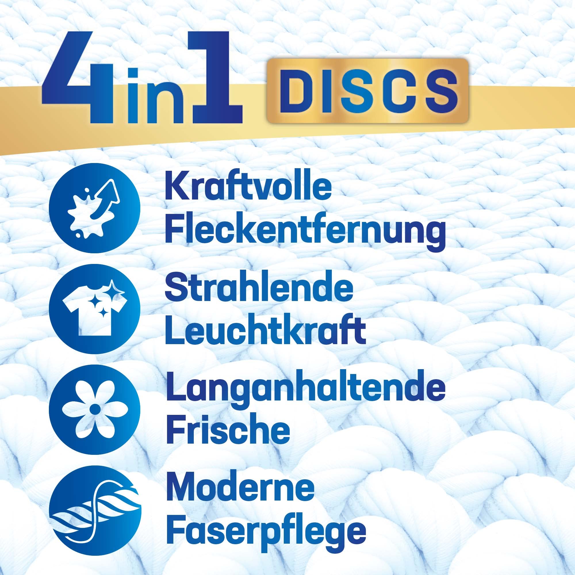 Persil Tiefenrein 4in1 DISCS (104 Waschladungen), Universal Waschmittel mit Tiefenrein Technologie, Vollwaschmittel für reine Wäsche und hygienische Frische für die Maschine