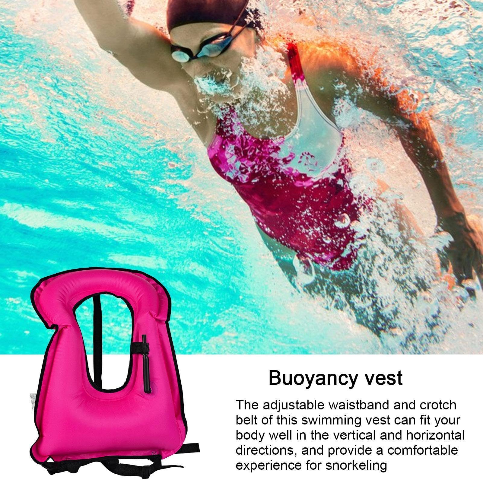 Giubbotti di salvataggio per adulti - Pesca con giubbotto di salvataggio gonfiabile - Giubbotto salvagente Snorkel Vest adulto per principianti di snorkeling e nuoto, carico fino a 220 libbre