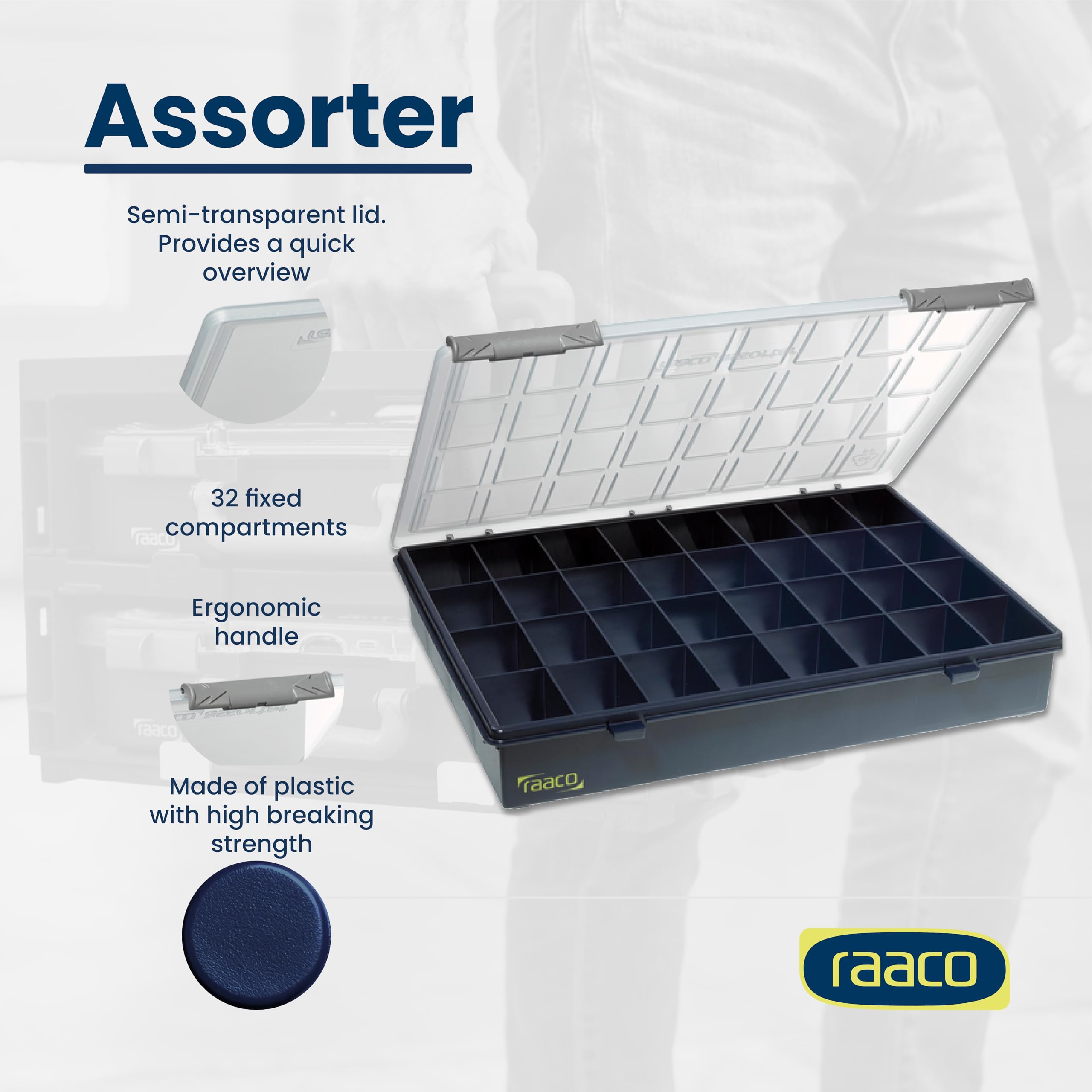 Amazon.co.jp: Raaco Assorter 4-32 ツールオーガナイザーケース