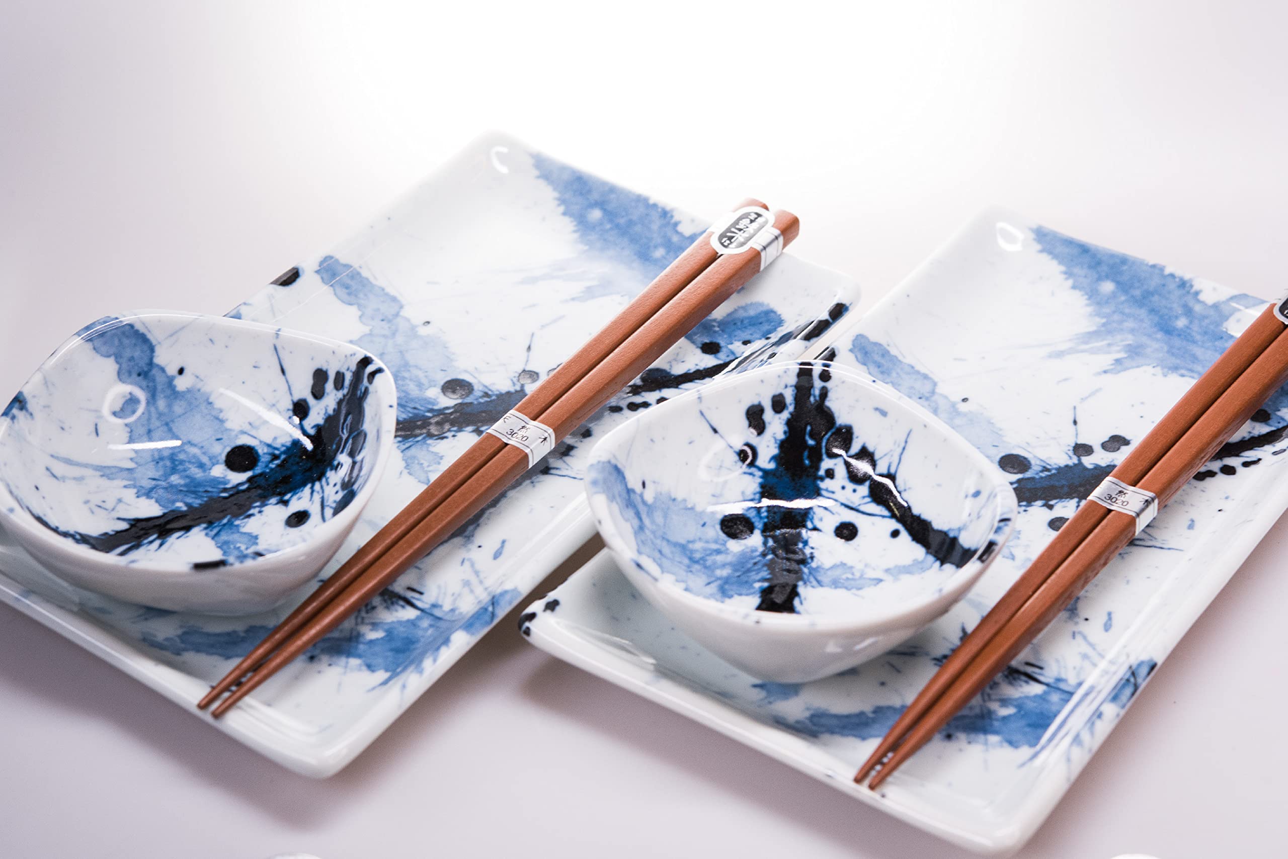 KULINA Sushi Set BLUE AND WHITE SAKURA, 6-teilig, by MIJ