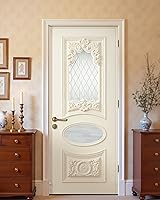 Vista 38 de Adhesivo Mural de Puerta FLFK - Zen, Pegue y Despegue, Tamaño Combinado 32"x80", Dividido en 2 Piezas