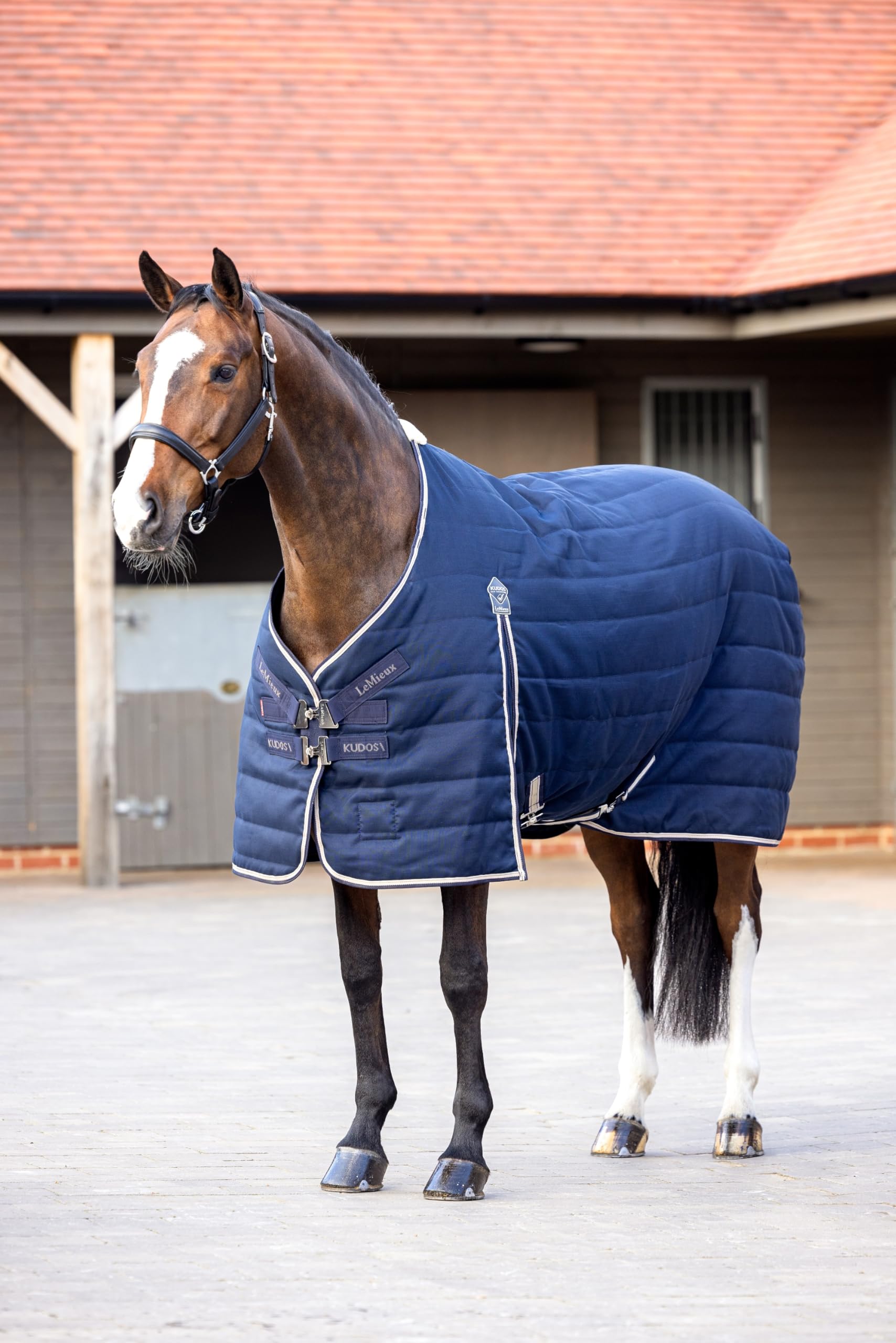 LeMieux Kudos Stable Blanket 100g - 1000D Ripstop Stain Repellent Outer - Antistatic - Navy - 75"