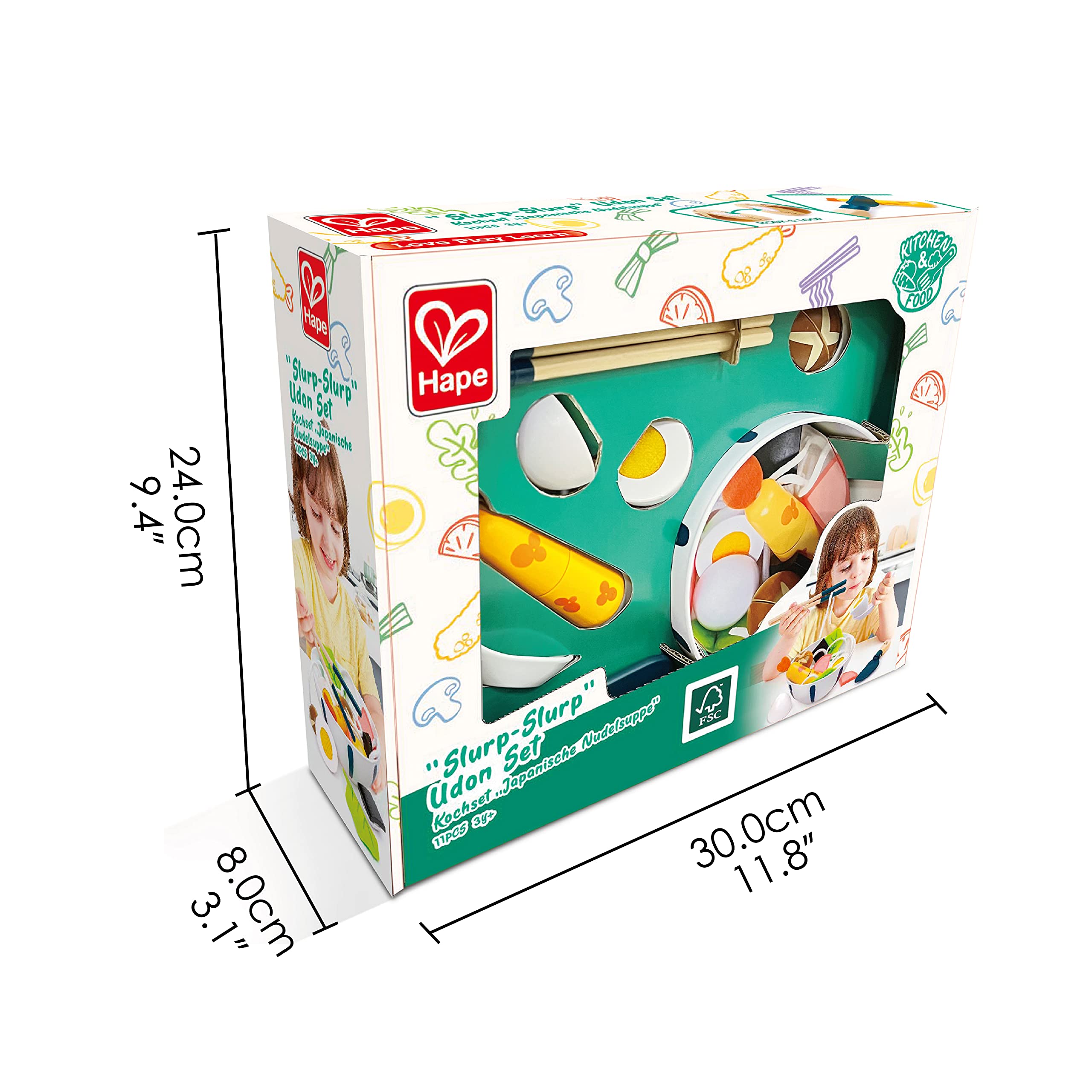 Set da cucina zuppa di noodle giapponese