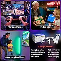 Vista 7 de Wireless Retro Game Console Built-in 20000+ Games and 23 Emulators, 2025 New Plug & Play Retro Gaming Console with 4K Output & Dual 2.4G