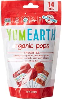 YumEarth Organic - Gluten Free - Non GMO- Natural Lollipops, 3 Ounce Resealable Bag, 3 Ounces