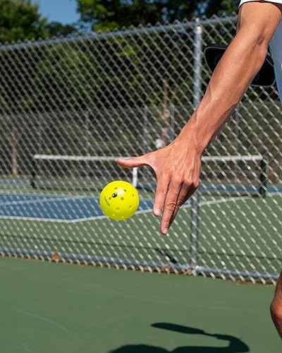 Miniatura 7 de GAMMA Chuck Pickleballs para jugar al aire libre, diseño simétrico de 38 agujeros, bola oficial de DUPR y NPL, aprobada por USAPA para juego de