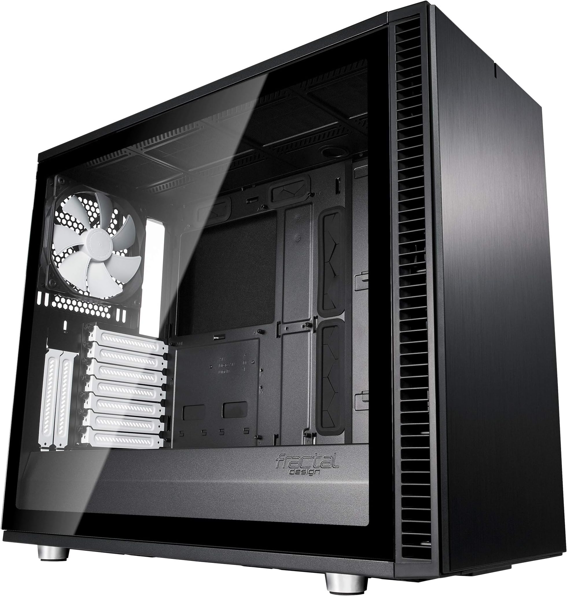 Fractal Design Define S2 - Mid Tower Computer Case - High Airflow and Silent - PSU Shroud - Modular Interior - Water-Cooling Ready - USB Type C - Light Tint Tempered Glass Side Panel - Black TG
