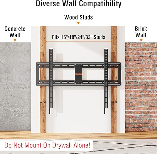 Miniatura 6 de ELIVED Soporte de TV resistente para la mayoría de televisores de 50 a 100 pulgadas de hasta 199 libras y Vesa de 31.496 x 23.622 in, soporte de