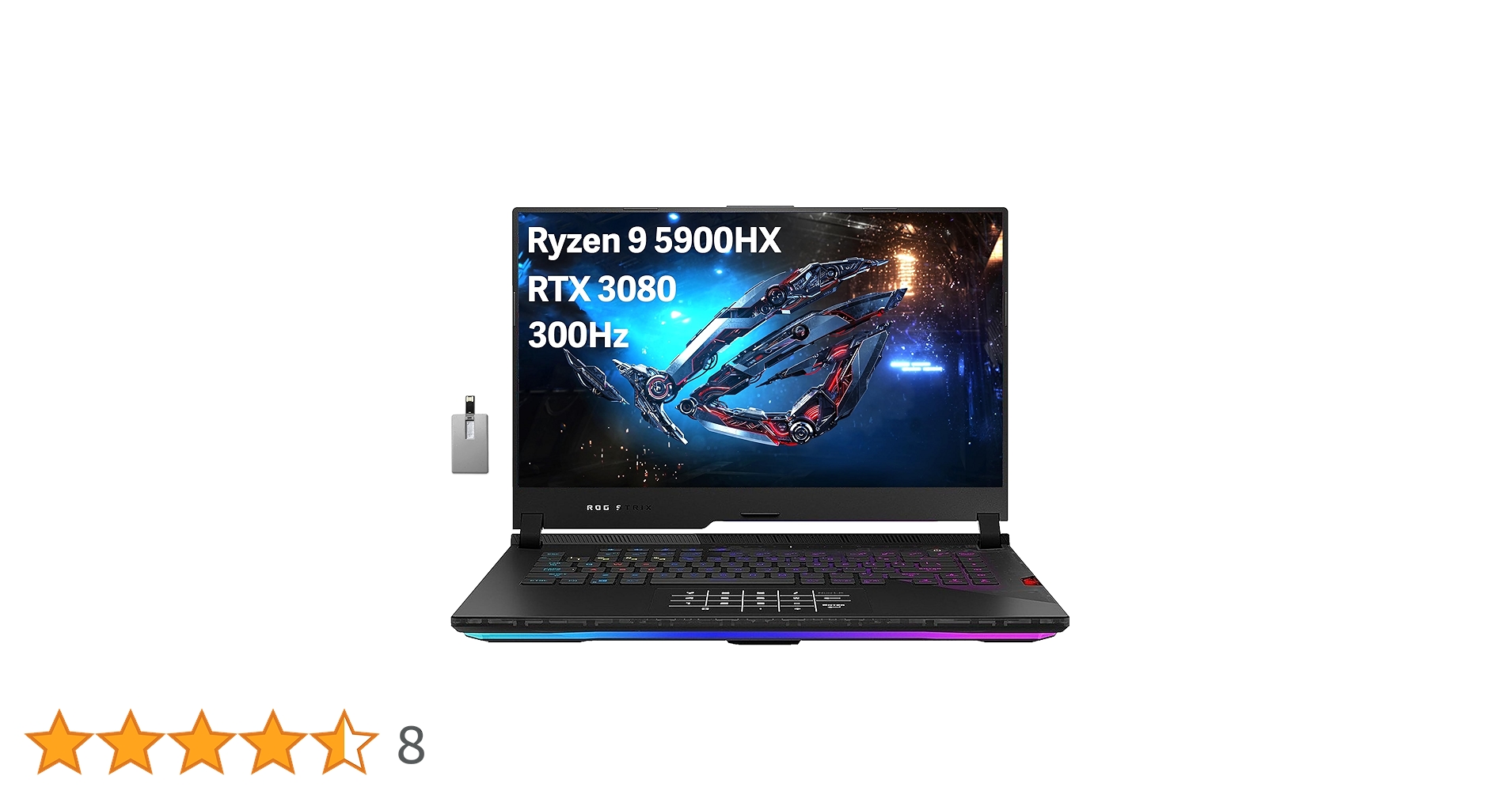 Powerful gaming laptop with top-tier specs and high refresh