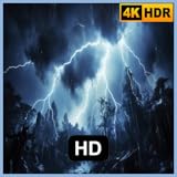 雨と雷の睡眠補助テレビ - リラックスできる心地よい嵐の音