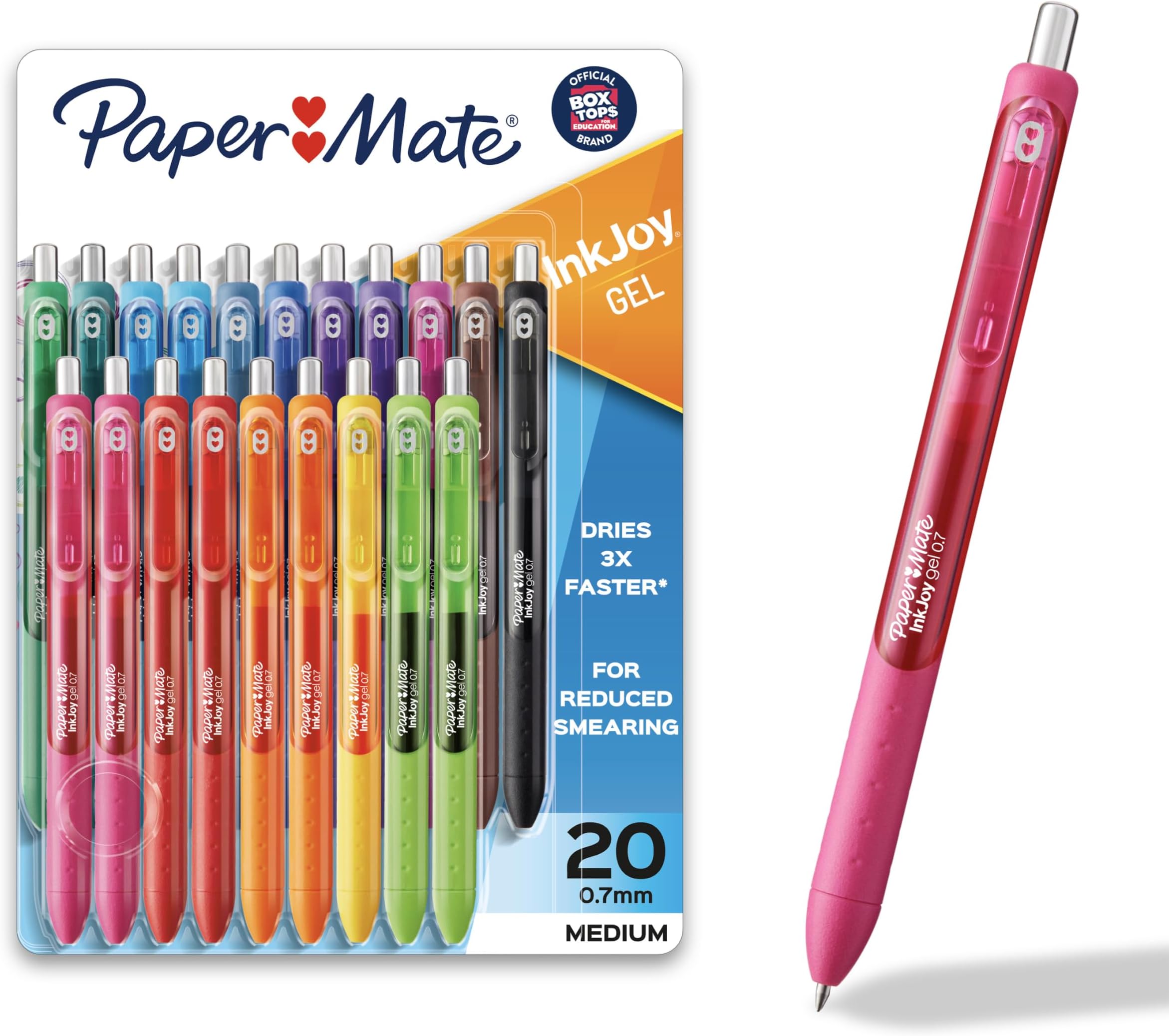 InkJoy Gel Pens, Medium Point (0.7mm), 20 Count - Back to School Supplies, Teacher Essentials, Journaling, Writing, Note-Taking