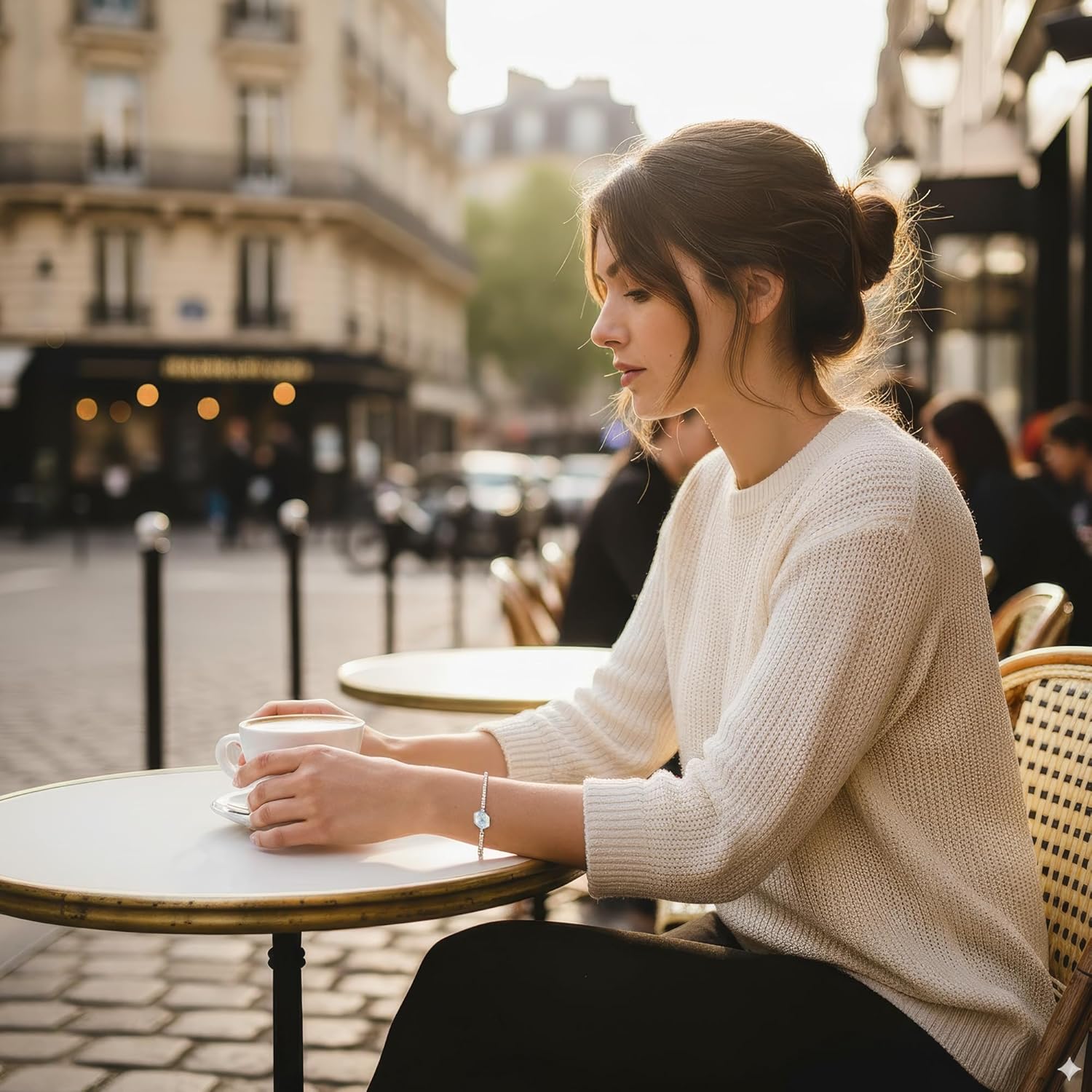 Real Forget-Me-Not Bracelet, Alaska State Flower Jewelry, Silver Adjustable Box Chain, Pressed Botanical Keepsake for Women (Silver) - Image 4