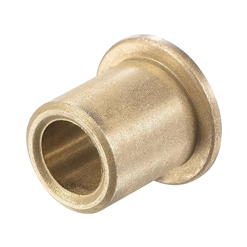 Miniatura 9 de uxcell Rodamientos de manga de brida 0.236 in Diámetro 0.394 in OD 0.472 in Longitud 0.551 in Diámetro de brida 0.079 in Espesor de brida Bronce