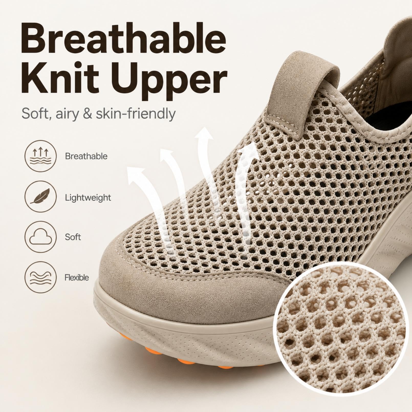 Generisch Diabetikerschuhe Herren Damen Schlupfschuh Orthopädische Wandersneaker