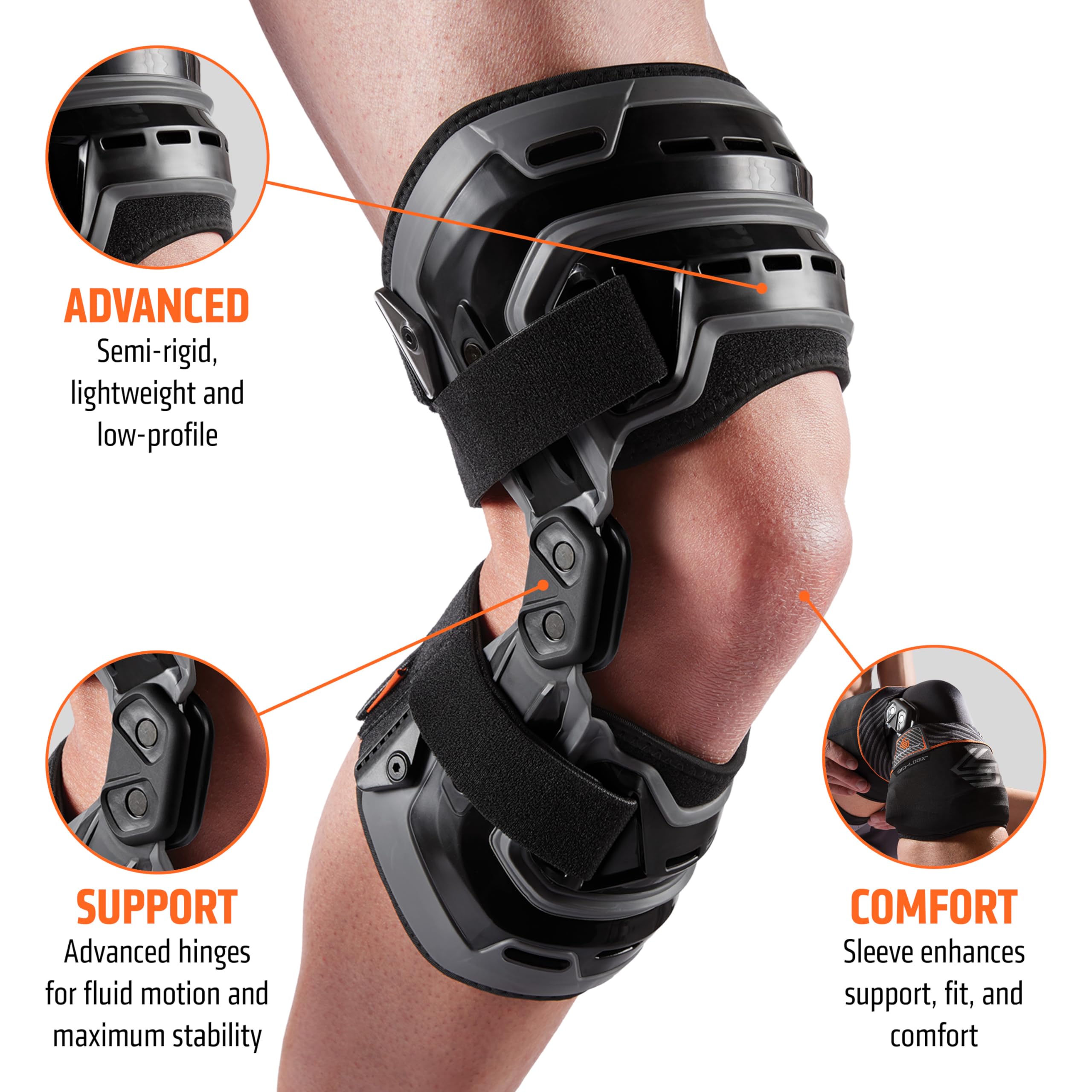 Amazon.com: Shock Doctor 2090 Bio-Logix Knee Brace, Black, X-Small