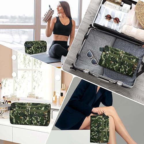Miniatura 41 de Neceser colgante para mujeres y hombres, maquillaje de viaje, gran capacidad, kit de Dopp portátil, organizador de almacenamiento con gancho