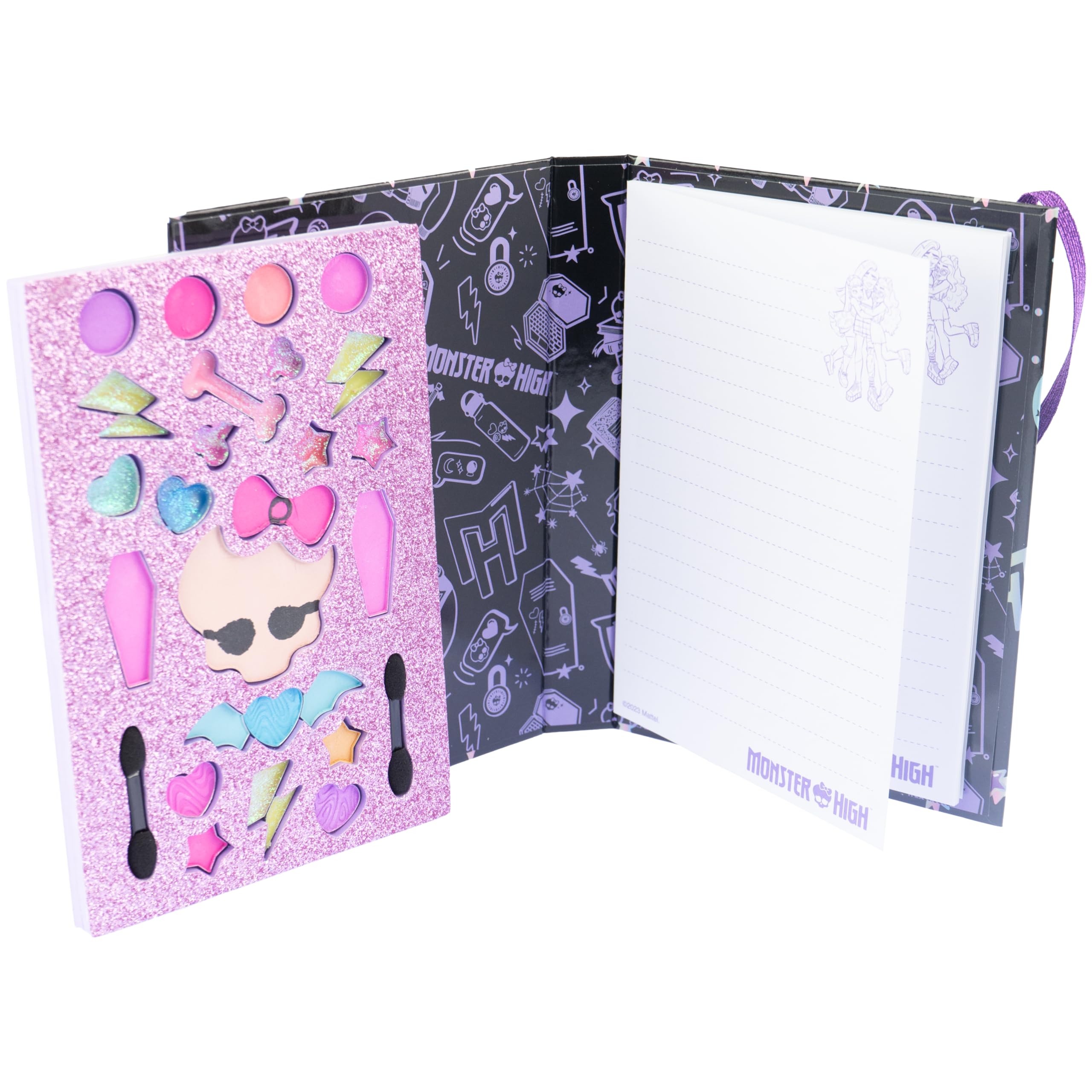 Nice Group - Monster High Agenda Make Up, pamiętnik schowka z zestawem do makijażu dla dziewczynek