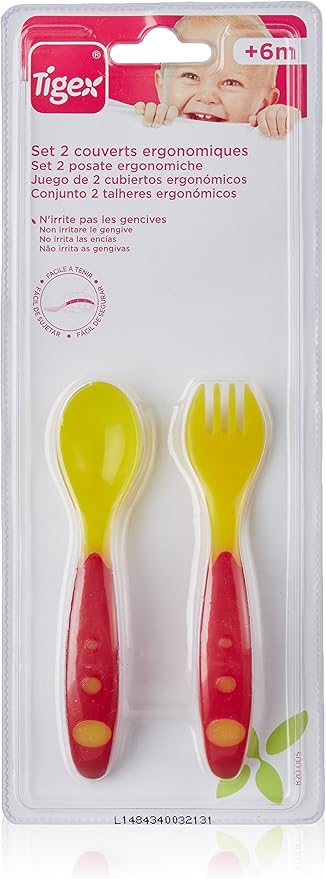 Tigex Set 2 Couverts Soft Premier Age Bebe Gourmet Modele Aleatoire Amazon Fr Bebe Et Puericulture