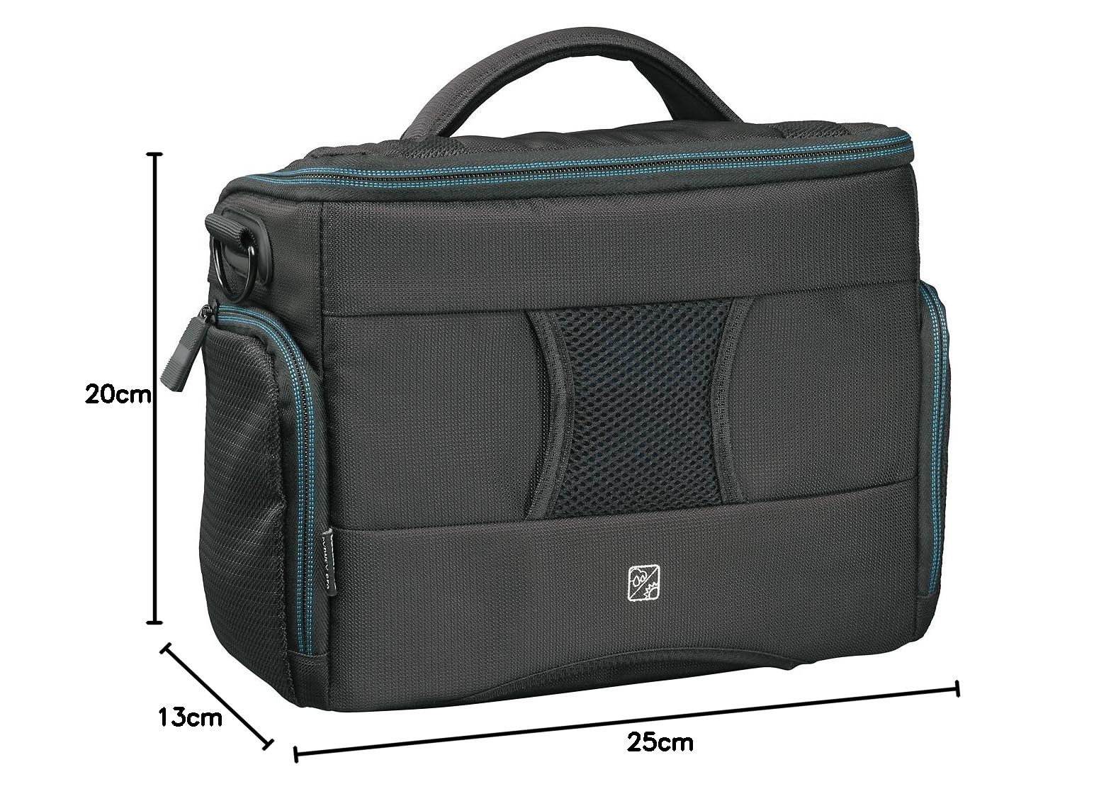 CULLMANN - 97560 - Torba na aparat Sydney Pro Maxima 300 do sprzętu CSC, DSLR lub kamery - Wymiary wewnętrzne w mm (szer. x wys. x gł.): 250 x 200 x 130, czarna